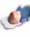 Newborn 3 Months Baby Head Shaping Pillow Cushion for Flat Head Syndrome Prevention Prevent Plagiocephaly Grey
